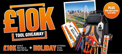 Win £10,000 worth of Klein & Super Rod tools + A once in a lifetime trip to Texas for two!