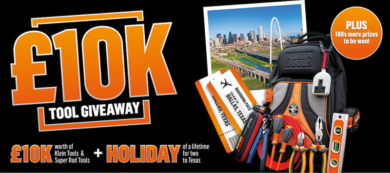 Win £10,000 worth of Klein & Super Rod tools + A once in a lifetime trip to Texas for two!