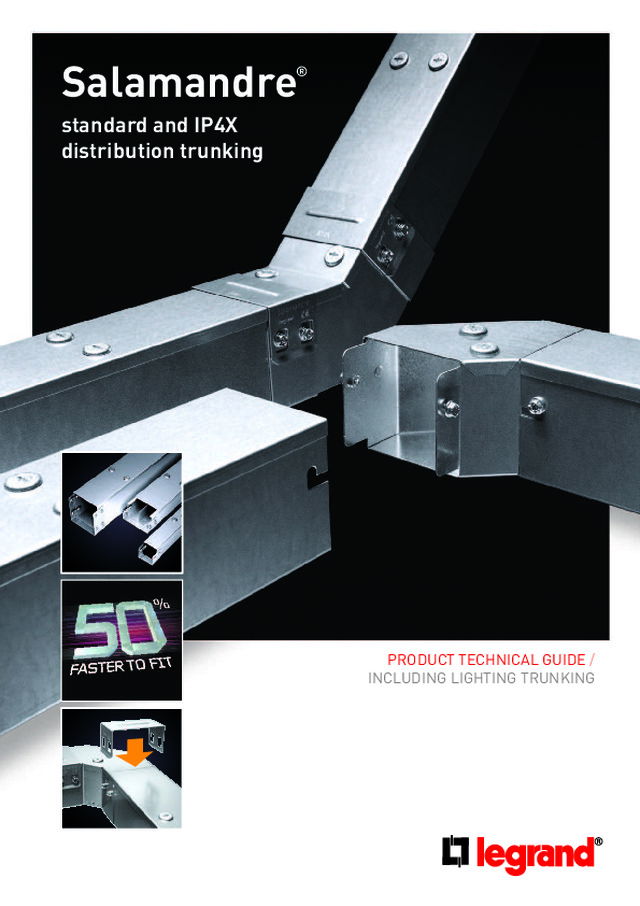 Salamandre - Standard and IP4X distribution trunking