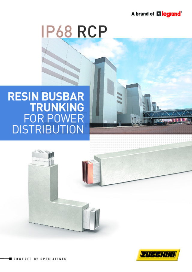Resin busbar trunking for power distribution
