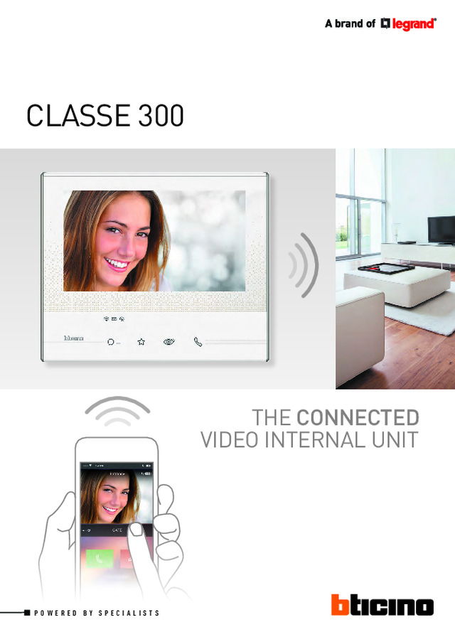 Bticino Classe 300 internal door entry units