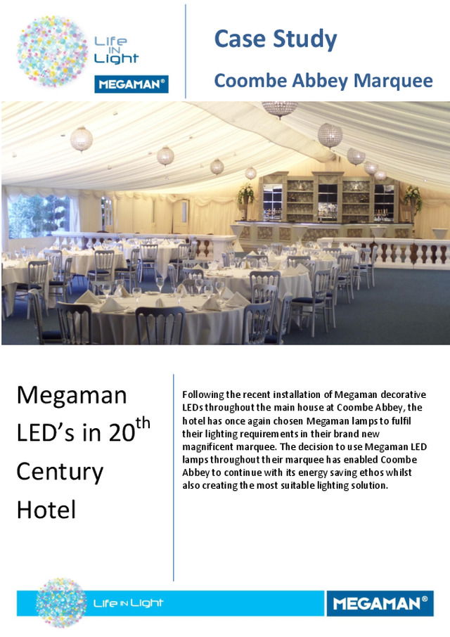 Megaman - Case Study - Coombe Abbey Marquee