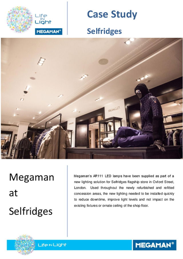 Megaman - Case Study - Selfridges