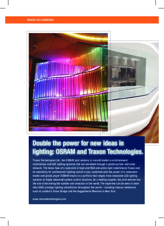 OSRAM - Product Catalogue - Traxon LED Luminaires