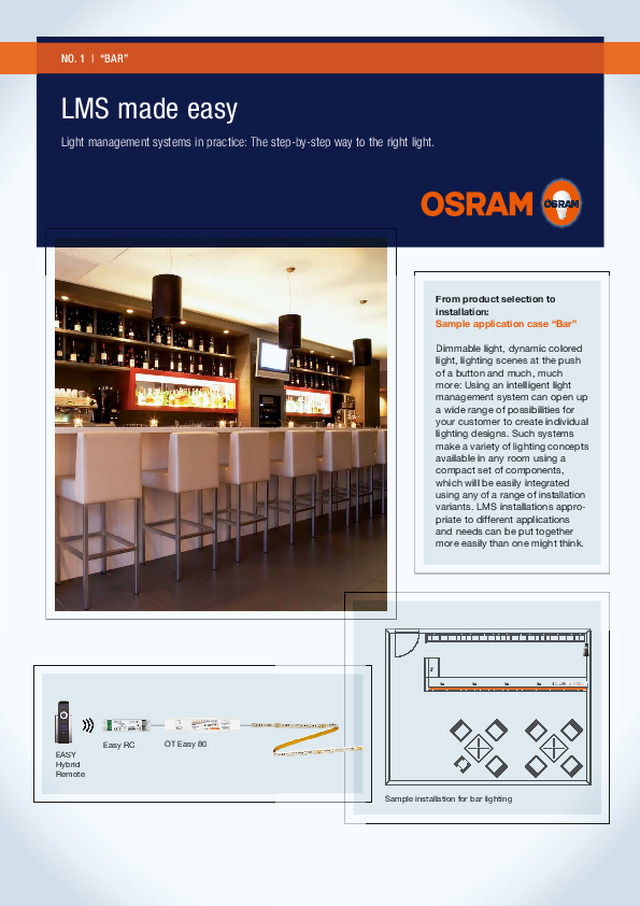 LMS made easy - Sample application case “Bar”