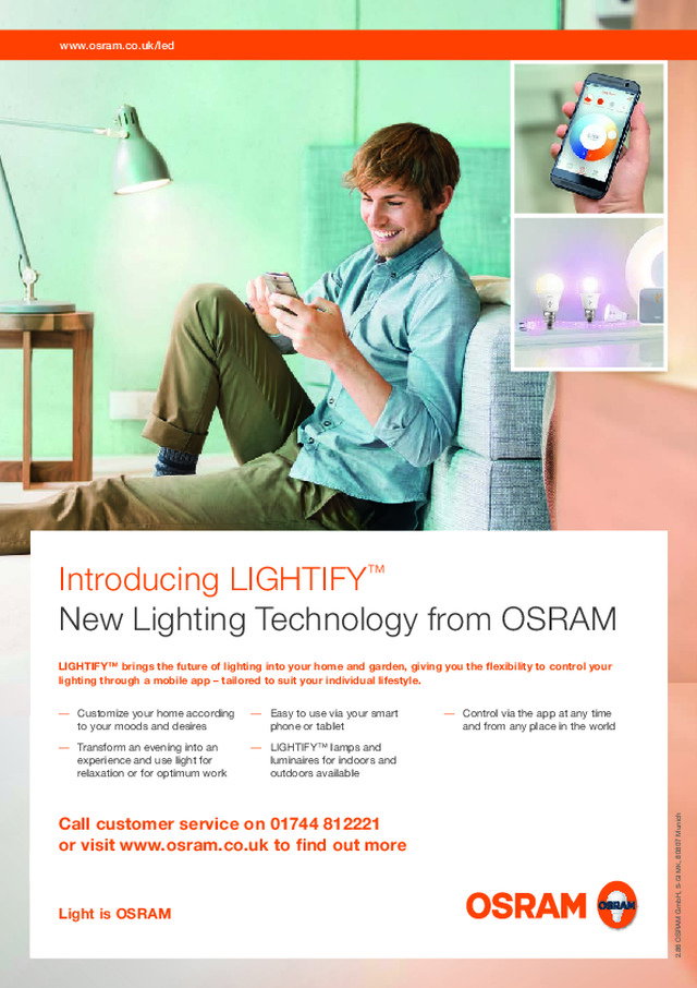 OSRAM - Product Catalogue - Lightify Advert A4 - 2015
