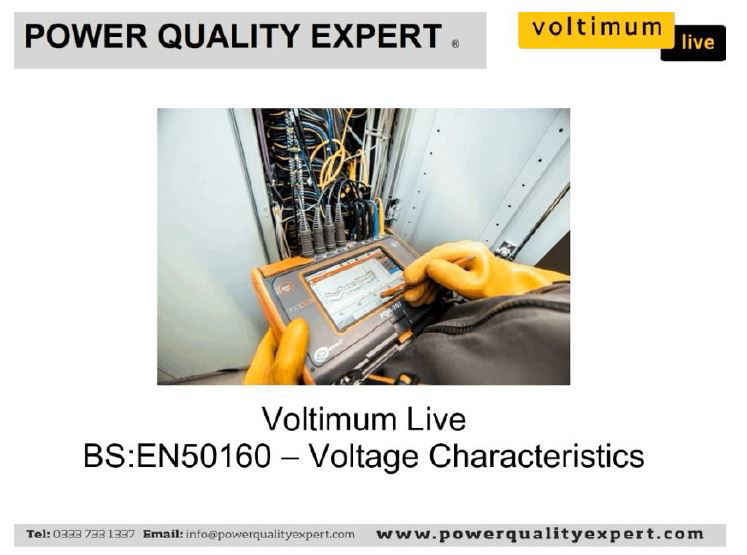 BS EN 50160 - Voltage characteristics of electricity supplied by public electricity networks