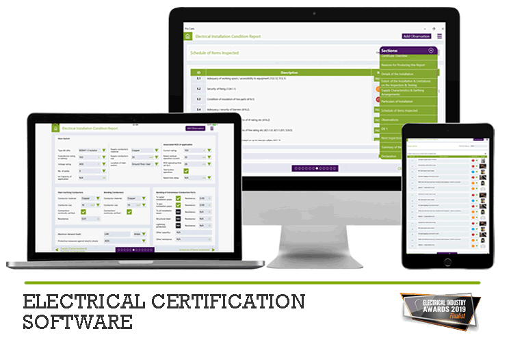 Electrical Certification Software