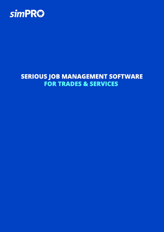 Serious job management software for Trades & Services