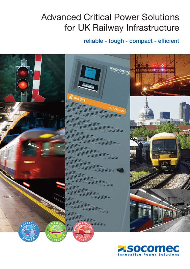 Advanced Critical Power Solutions for UK Railway Infrastructure