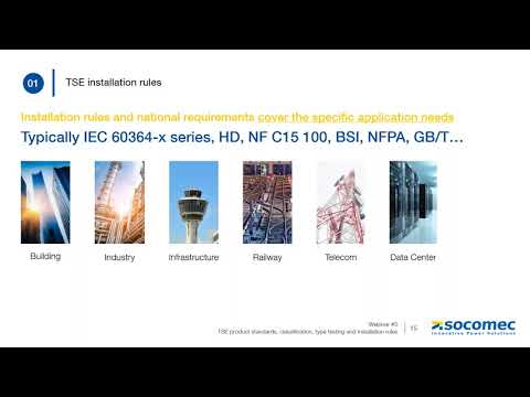 Transfer Switching Essentials  - TSE international product standards  installation rules