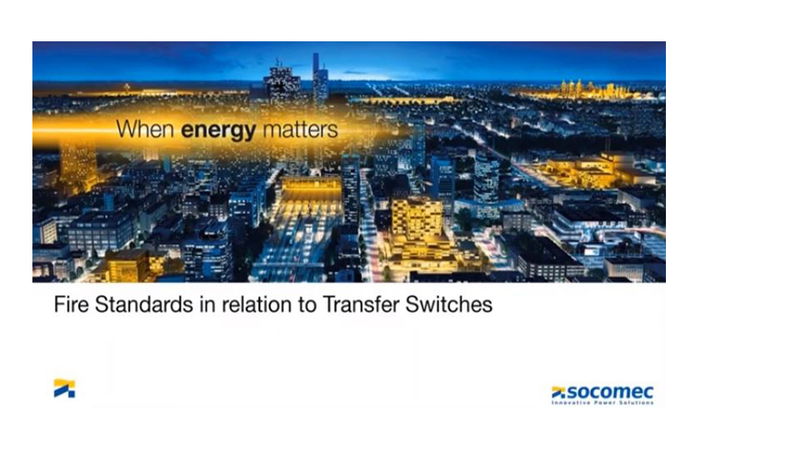 Making sure your Transfer Switches are fire insurance compliant
