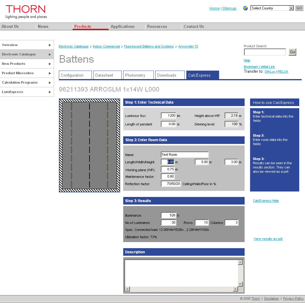 Thorn’s online software enables contractors to design lighting schemes