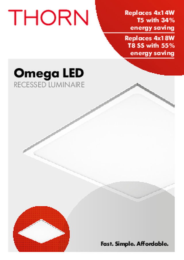 Thorn - Product Brochure - Omega LED - 2015