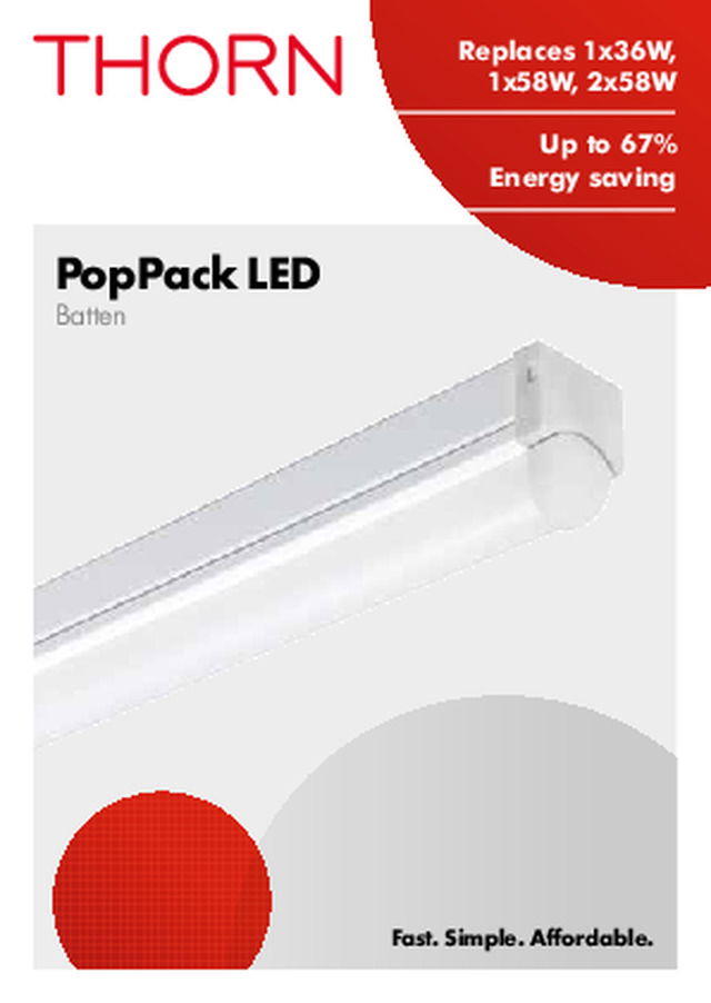 Thorn - Product Brochure - PopPack LED - 2015