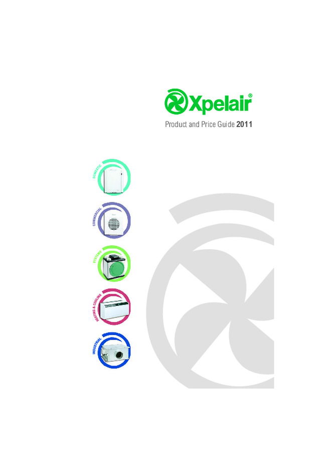 Xpelair - Product and Price Guide 2011
