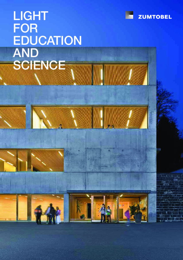 Zumtobel - Product Brochure - Education and Science - 2015
