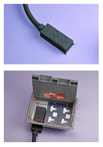 Non-metallic four-way Cat6 shuttle box