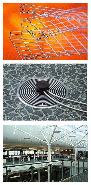 Underfloor or overhead cable management?