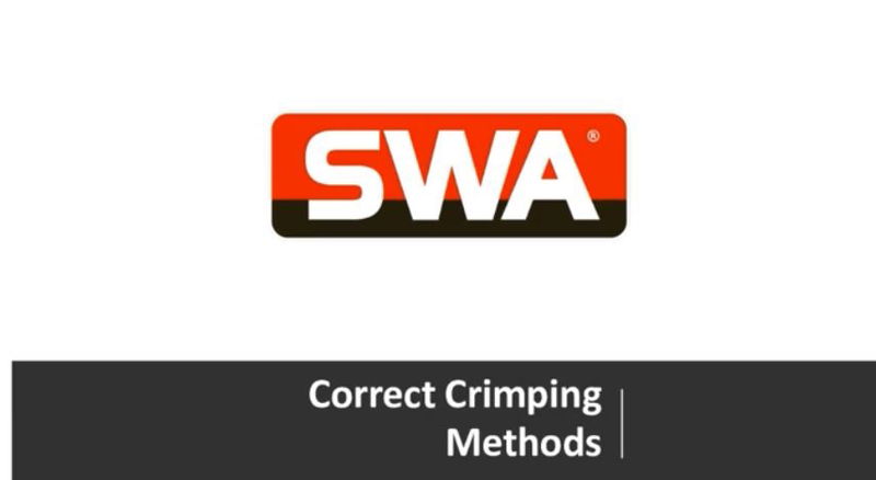 Correct crimping methods