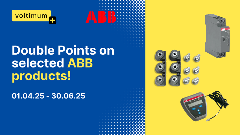 Double Points on Selected ABB Products!