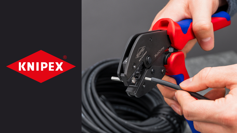 The versatile crimping pliers for photovoltaic applications: The KNIPEX MultiCrimp® PV