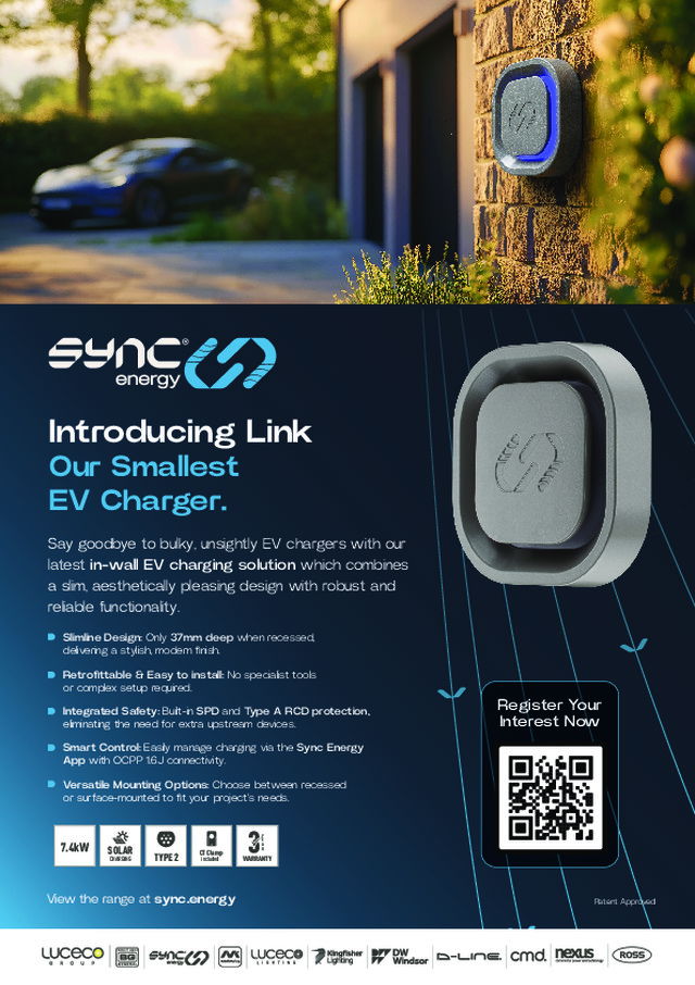 Introducing Link: Sync Energy's smallest EV charger.