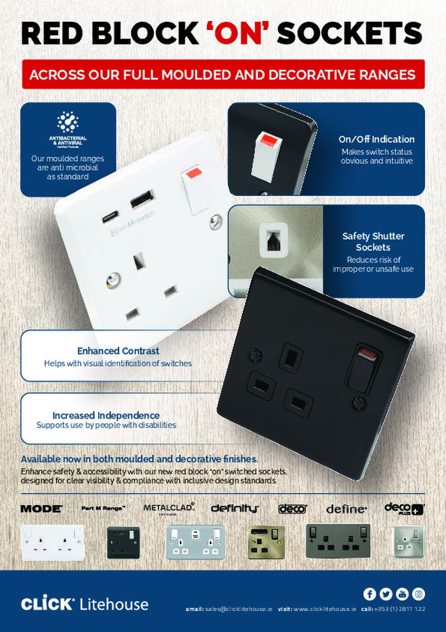 Red Block "On" Sockets