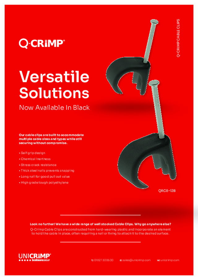 Unicrimp cable clips