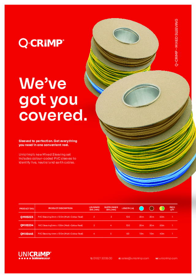 Unicrimp - Mixed sleeving