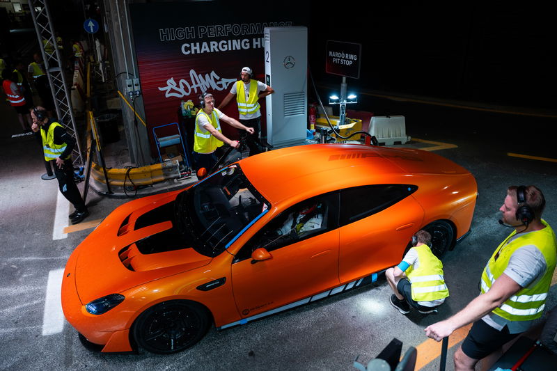Signify lights the way for Mercedes-AMG's record-breaking EV drive