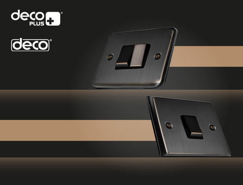 Click Scolmore adds matt bronze finish to its deco plus and deco range