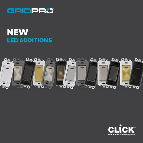 Click Scolmore enhances GridPro modules with LED indication