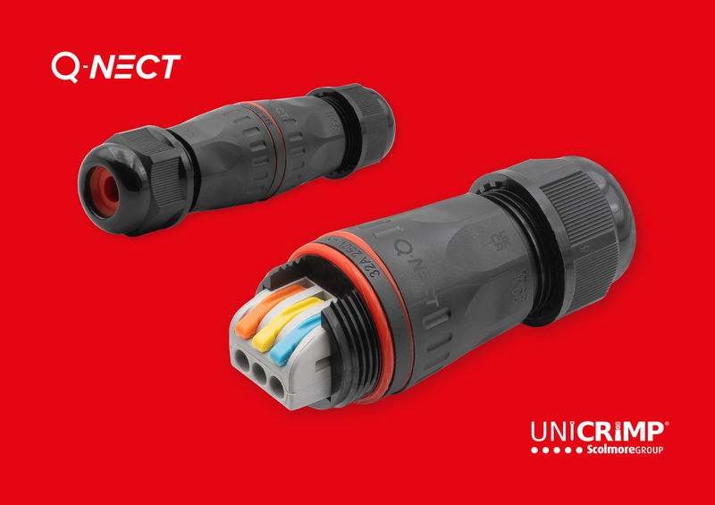 Reliable weatherproof solutions with Unicrimp’s new Q-Nect IP68 inline connector
