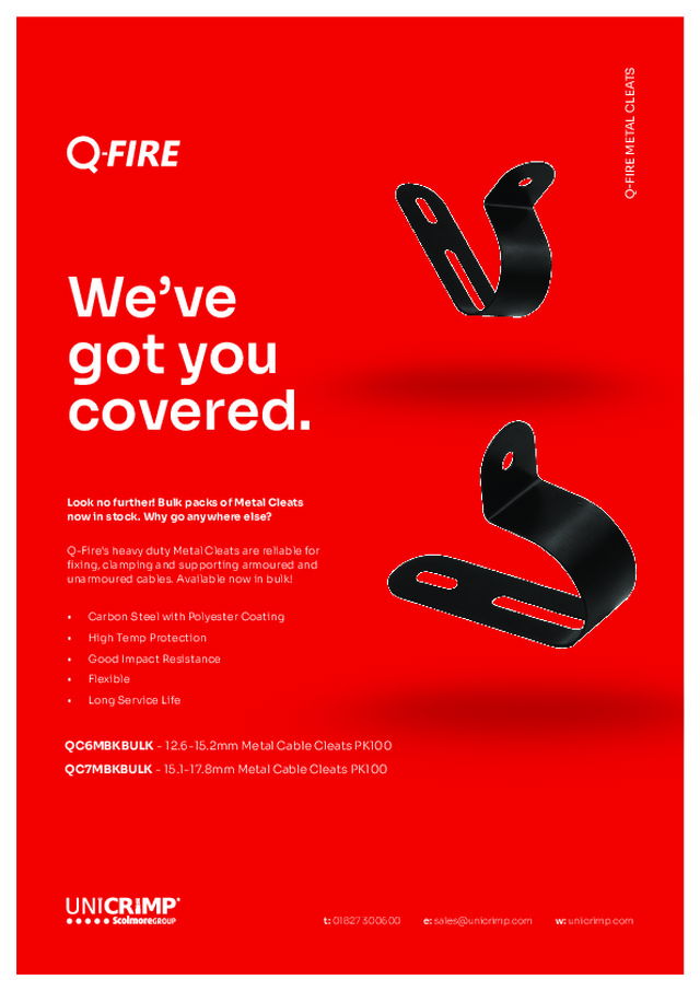 Q-Fire’s heavy duty Metal Cleats