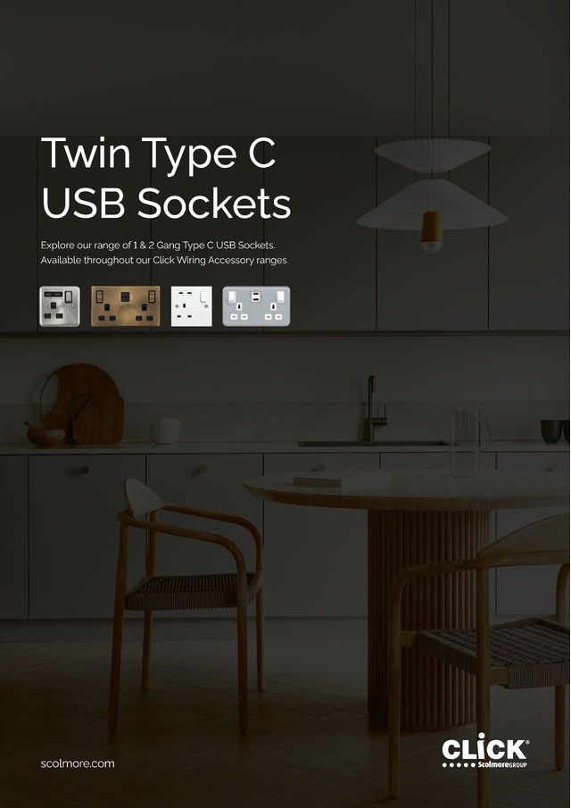 Twin Type C USB Socket