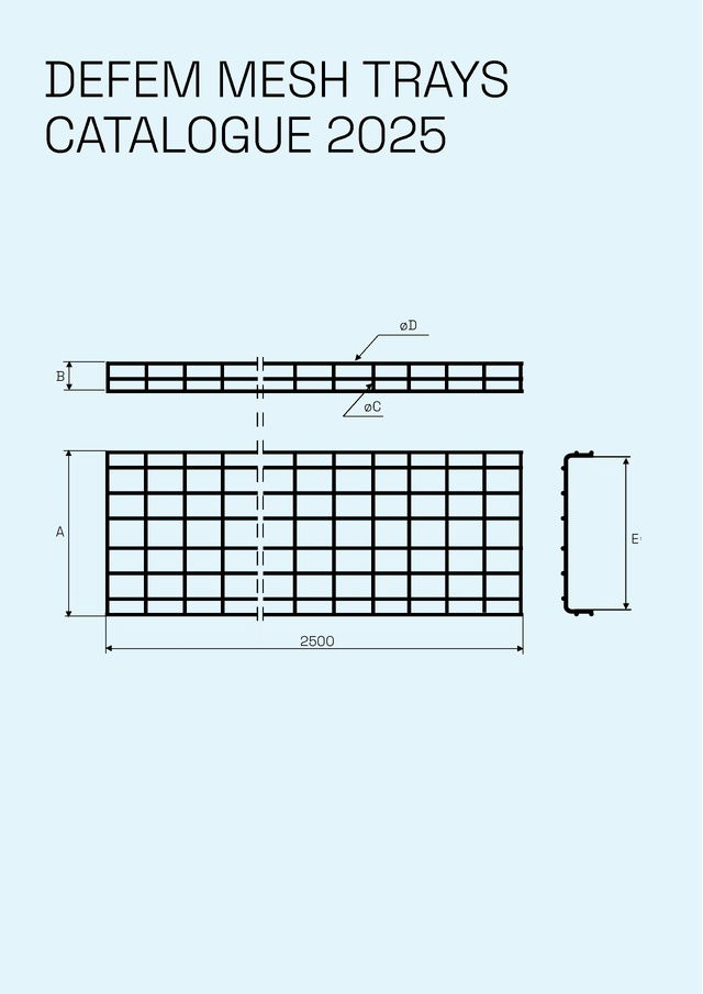 Defem Mesh Trays: Catalogue 2025