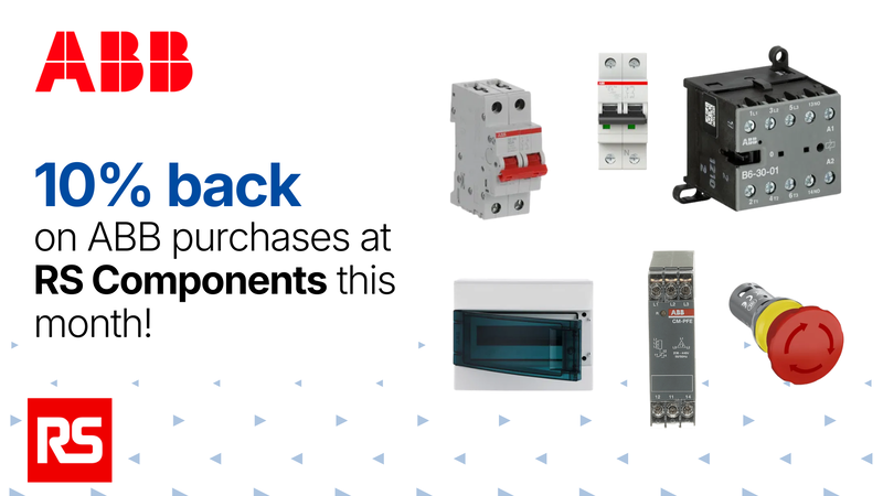 Earn 10% back on your RS Components purchases!