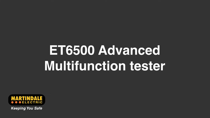 Martindale ET6500 advanced multifunction tester (EV / Downloadable)