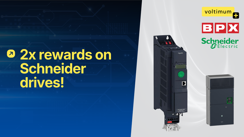 2x rewards on Schneider drives!