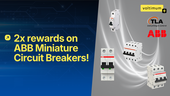 Earn 2x rewards on ABB Miniature Circuit Breakers!