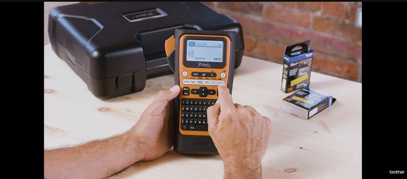 How to create cable flag labels using Brother's PT-E310BT labelling machine