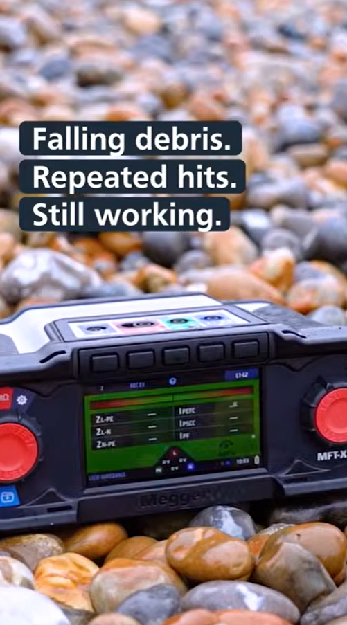 Megger MFT impact test: What happens when it's hit by falling debris?