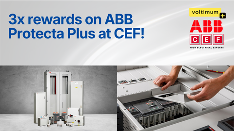 Earn 3x rewards when you buy from ABB's Protecta Plus range at CEF!