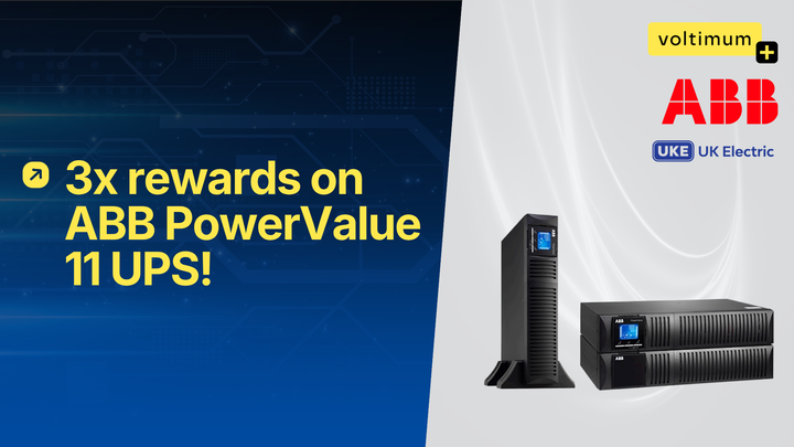 3x points on ABB PowerValue 11 UPS at UK Electric